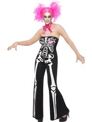 View Item Ladies' Sassy Skeleton Halloween Costume