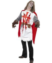 View Item Mens Zombie Knight Halloween Fancy Dress Costume