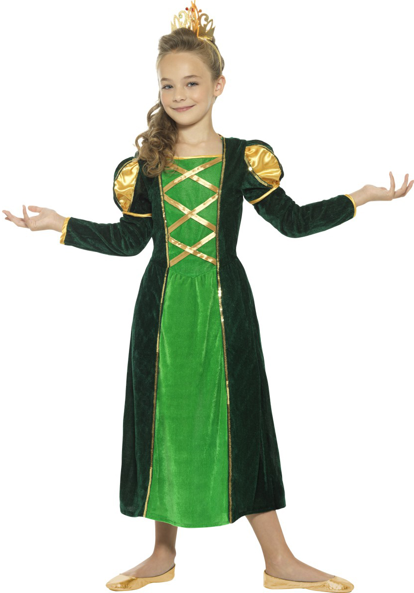 Medieval Princess Girls Fancy Dress Tudor Renaissance Book Day Child Kid Costume