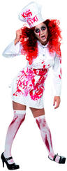 View Item Ladies' Zombie Chef Fancy Dress Costume