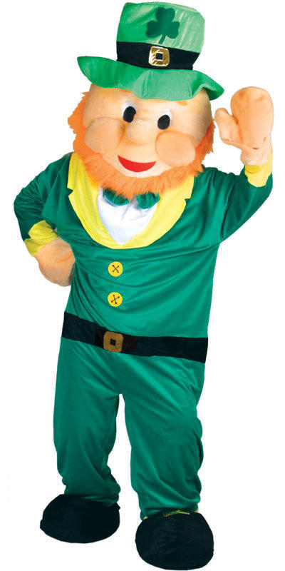 Adults' Leprechaun Mascot Fancy Dress Costume