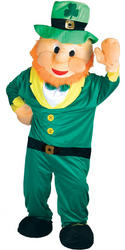 View Item Adults' Leprechaun Mascot Fancy Dress Costume