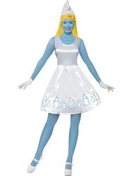 View Item Ladies' Smurfette Fancy Dress Costume