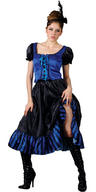 View Item Ladies' Blue Dancing Saloon Girl Fancy Dress Costume