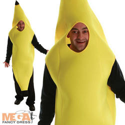 View Item Adults' Barmy Banana Man Fancy Dress Costume
