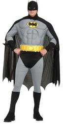 View Item Men's Deluxe Batman Muscle Chest Fancy Dress Costume (XL)