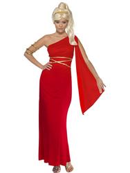View Item Ladies' Red Roman Empress Fancy Dress Costume