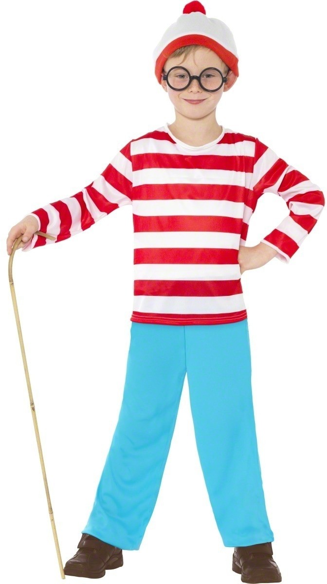 Where's Wally/Wanda Adult Mens Ladies Kids Fancy Dress Outfit Halloween