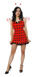 View Item Ladies' Sexy Lady Bug Fancy Dress Costume