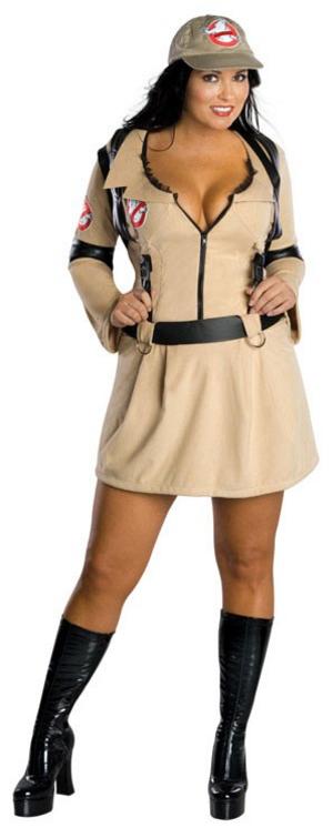 Ladies' Ghostbusters Girl Plus Size Fancy Dress Costume