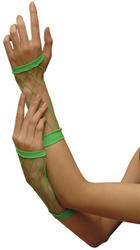 View Item Ladies' Neon Green Fishnet Gloves