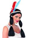View Item Ladies' Indian Princess Fancy Dress Wig