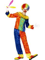 View Item Adult's Multi Coloured Clown Fancy Dress Costume