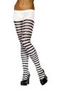 View Item Ladies' Black & White Striped Tights