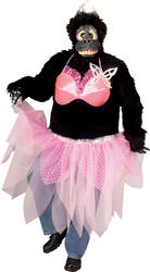 View Item Adults' Gorilla Ballerina Fancy Dress Costume