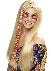 View Item Ladies 1960s Long Blonde Hippie Wig