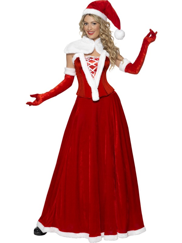miss mrs santa claus ladies christmas fancy dress costume miss mrs santa claus ladies christmas fancy dress costume