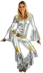View Item Ladies 1970s Silver Dancing Queen Costume