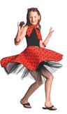 View Item Girl's Red 1950s Rock N Roll Costume