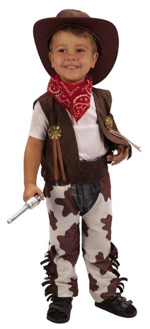 Boy's Toddler Cowboy Fancy Dress Costume