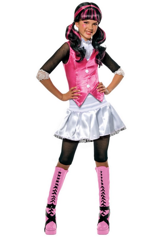 girls draculaura monster high school fancy dress halloween