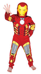 View Item Boys Premium Iron Man Superhero Fancy Dress Costume