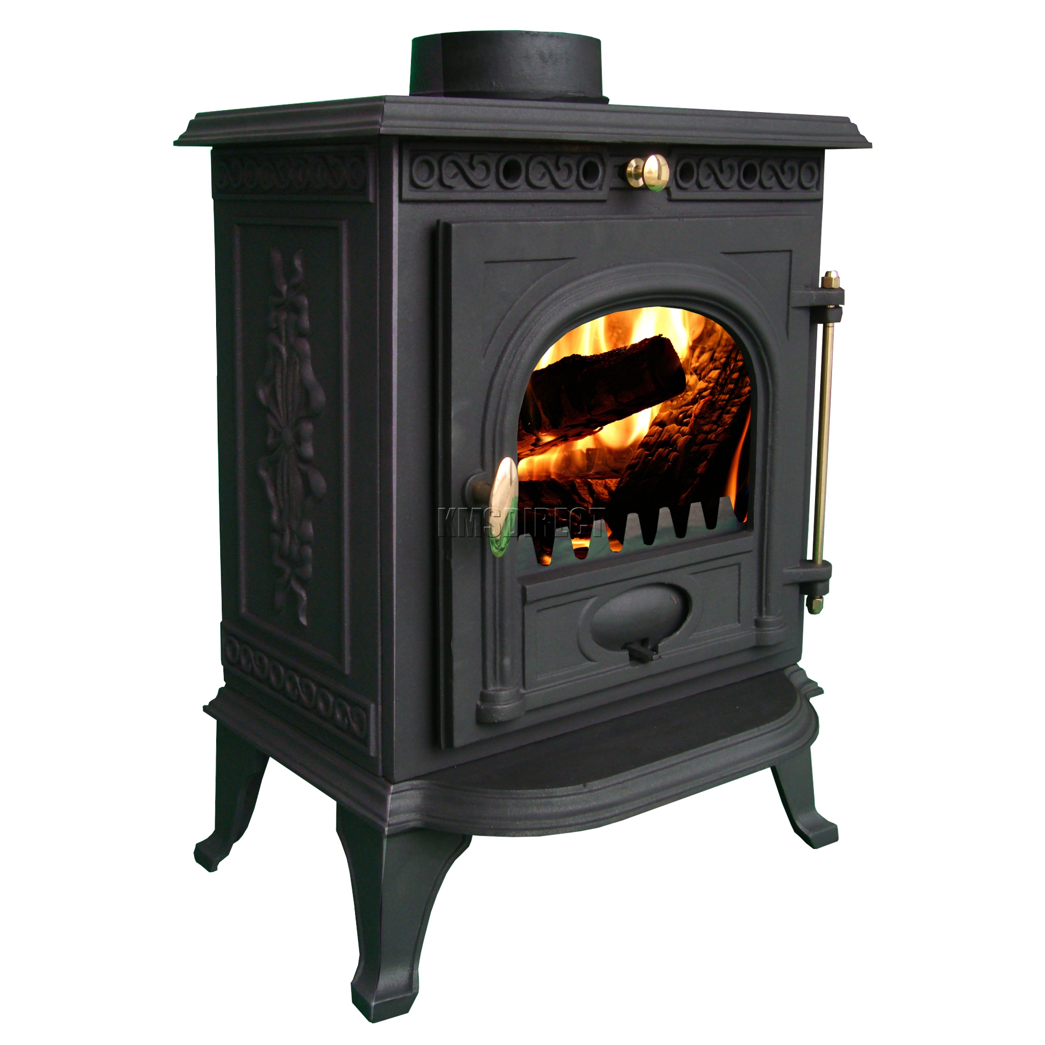6KW JA014 High Efficient Cast Iron Log Burner Multifuel Woodburning