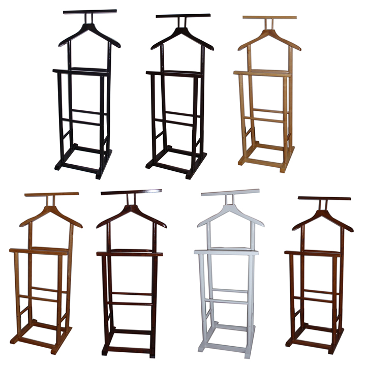 New Single Double Coat Clothes Valet Butler Garment Stand Rack Hanging