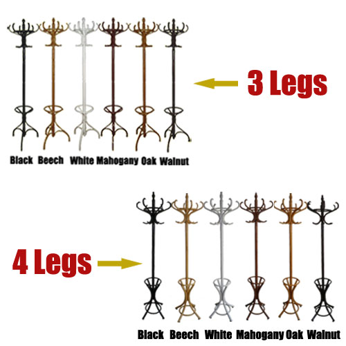 Coat Stand Wooden Traditional Bentwood Hat Umbrella Rack Hook All