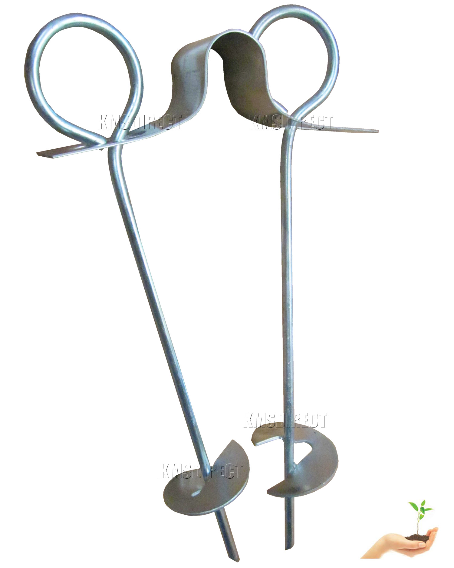 Polytunnel Greenhouse Anchor Ground Kit Auger Screw In Gazebo Tent