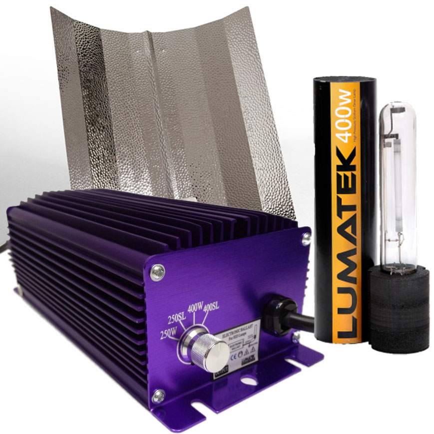 Lumatek Hydroponics Grow Light Kits 400w 600w Dimmable Ballast HPS Bulb