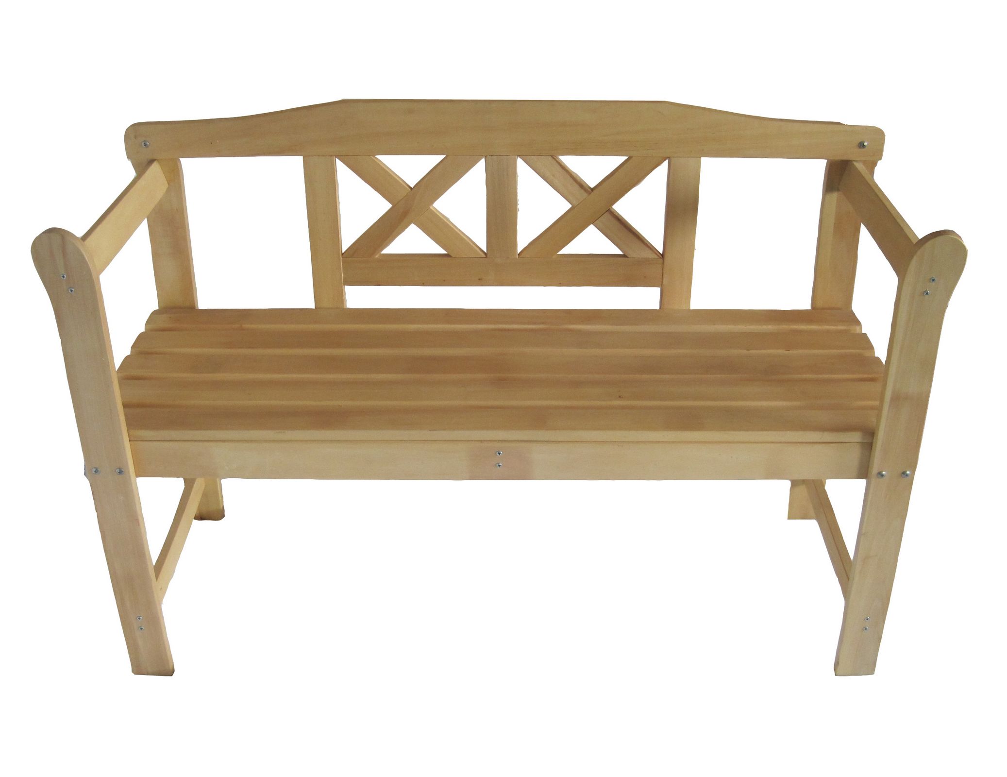 Wooden 2 Seat Seater Garden Bench Furniture Patio Park Hardwood New 