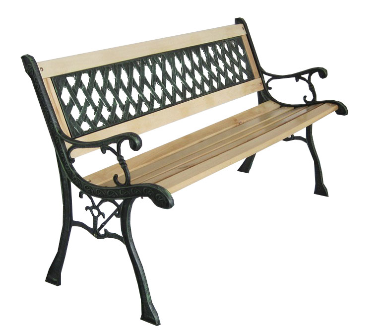 New 3 Seater Outdoor Home Wooden Garden Bench with Cast 