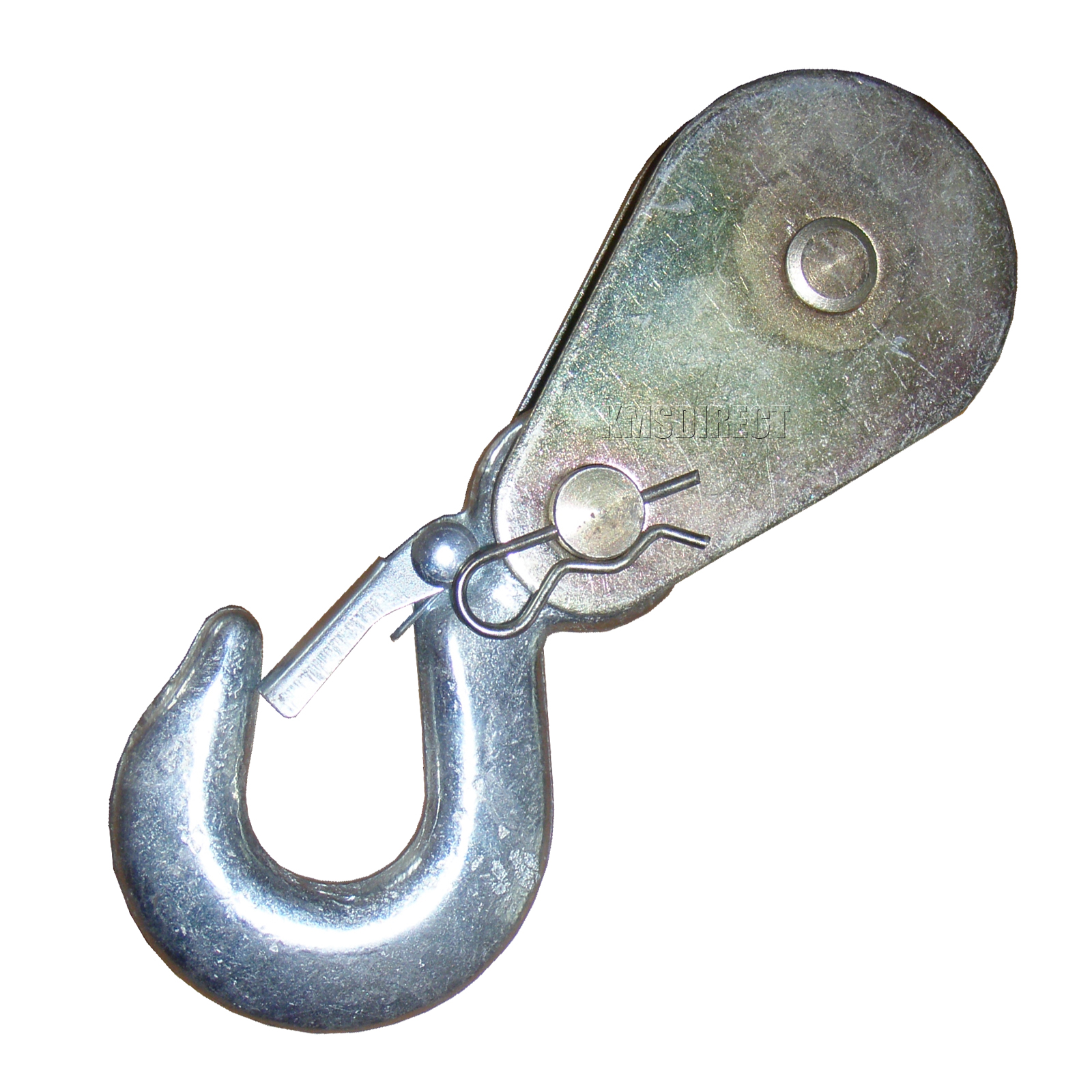 Steel Winch Accessory Movable Pulley Block With slip Hook Kit Tool 1