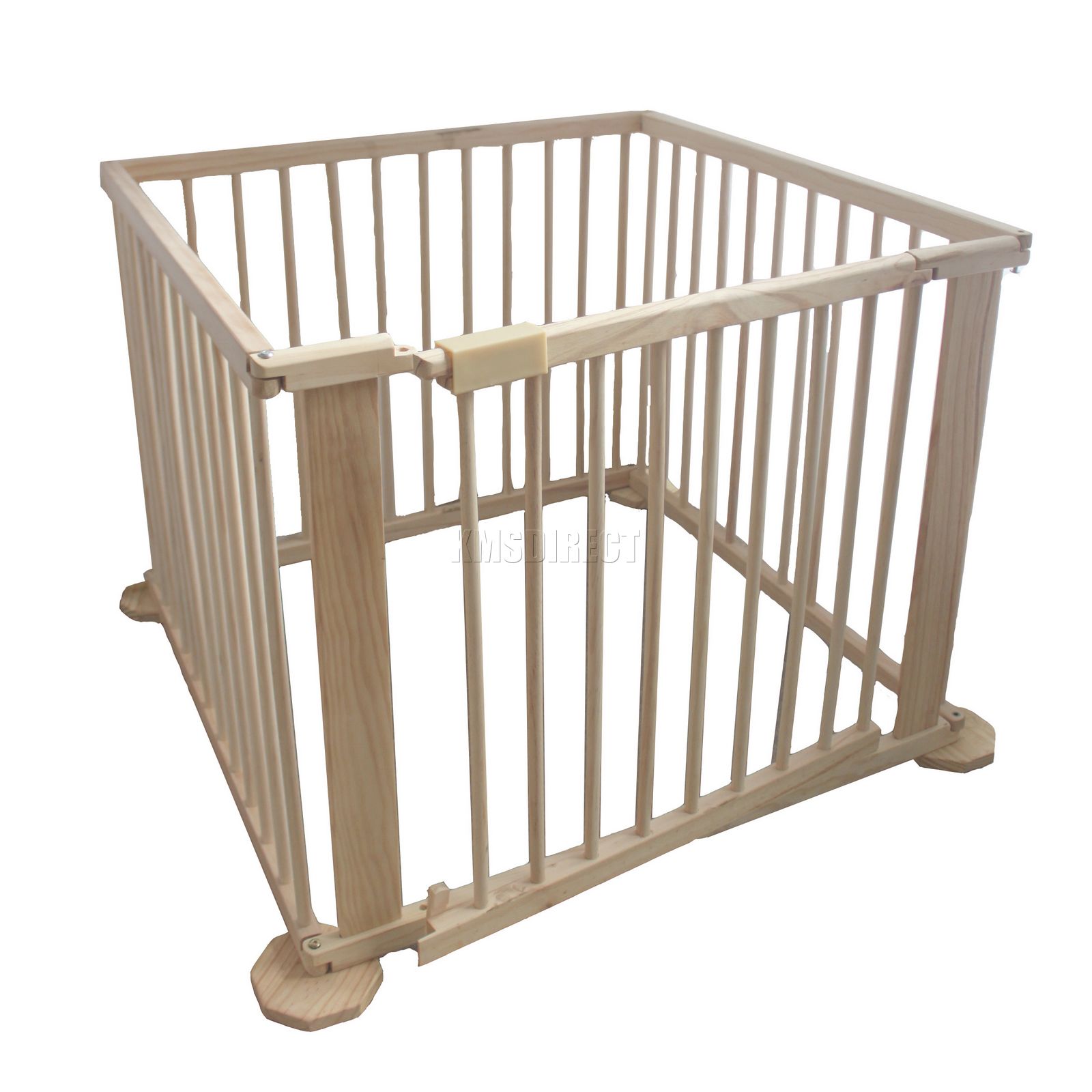 4 Side Baby Child Wooden Foldable Playpen Play Pen Room Divider Heavy