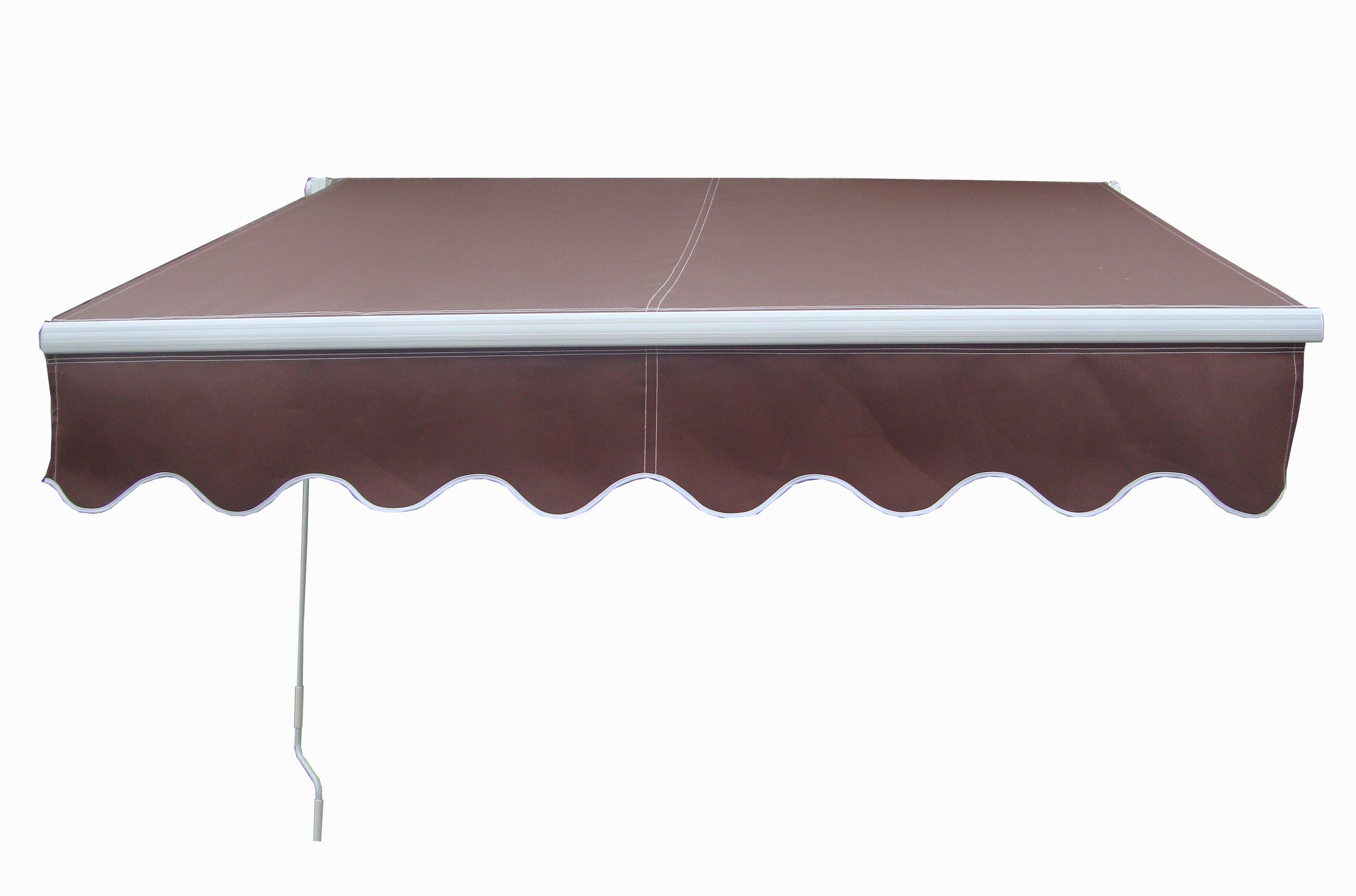 4M x 3M Manual Retractable Awning Garden Patio Canopy Shelter Sun Shade