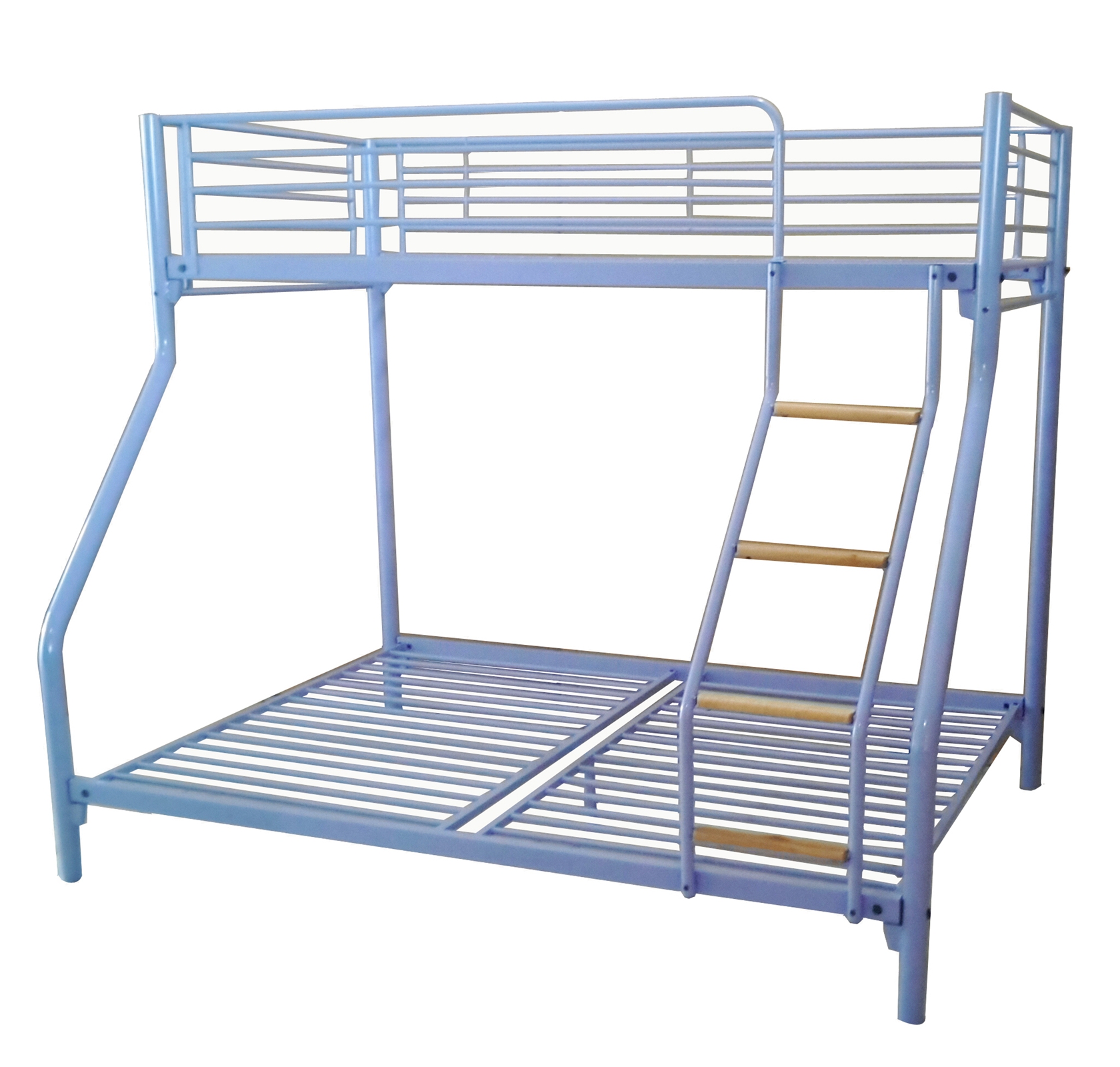 FoxHunter Purple Kid Triple Sleeper Bunk Bed Metal Frame No Mattress