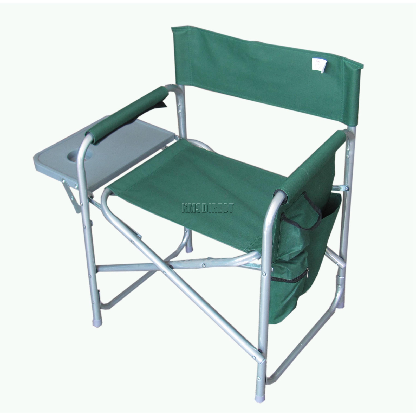 Folding Portable Fishing Chair Camping Outdoor Garden Seat Green With Side Table eBay