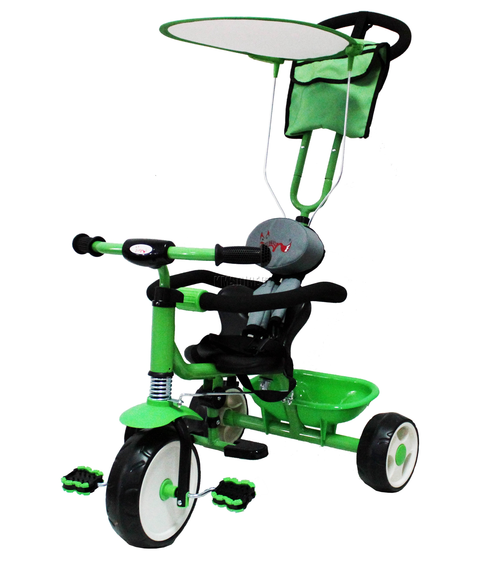 FoxHunter Child Kids Trike Tricycle 3 Wheel 4 In 1 Ride Bike Parent