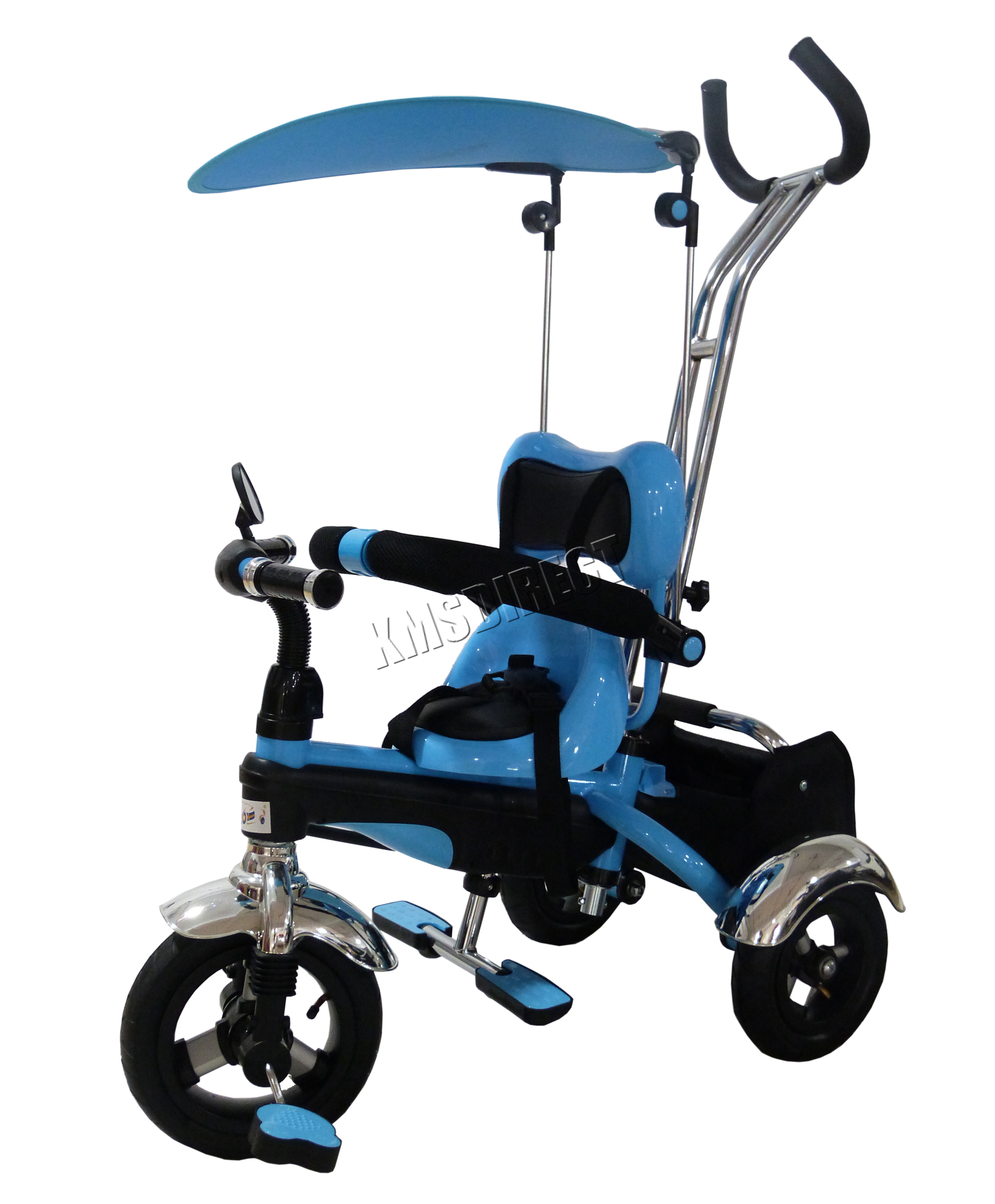 FoxHunter 4In1 Kids Children Trike Tricycle 3 Wheel Ride Bike Parent