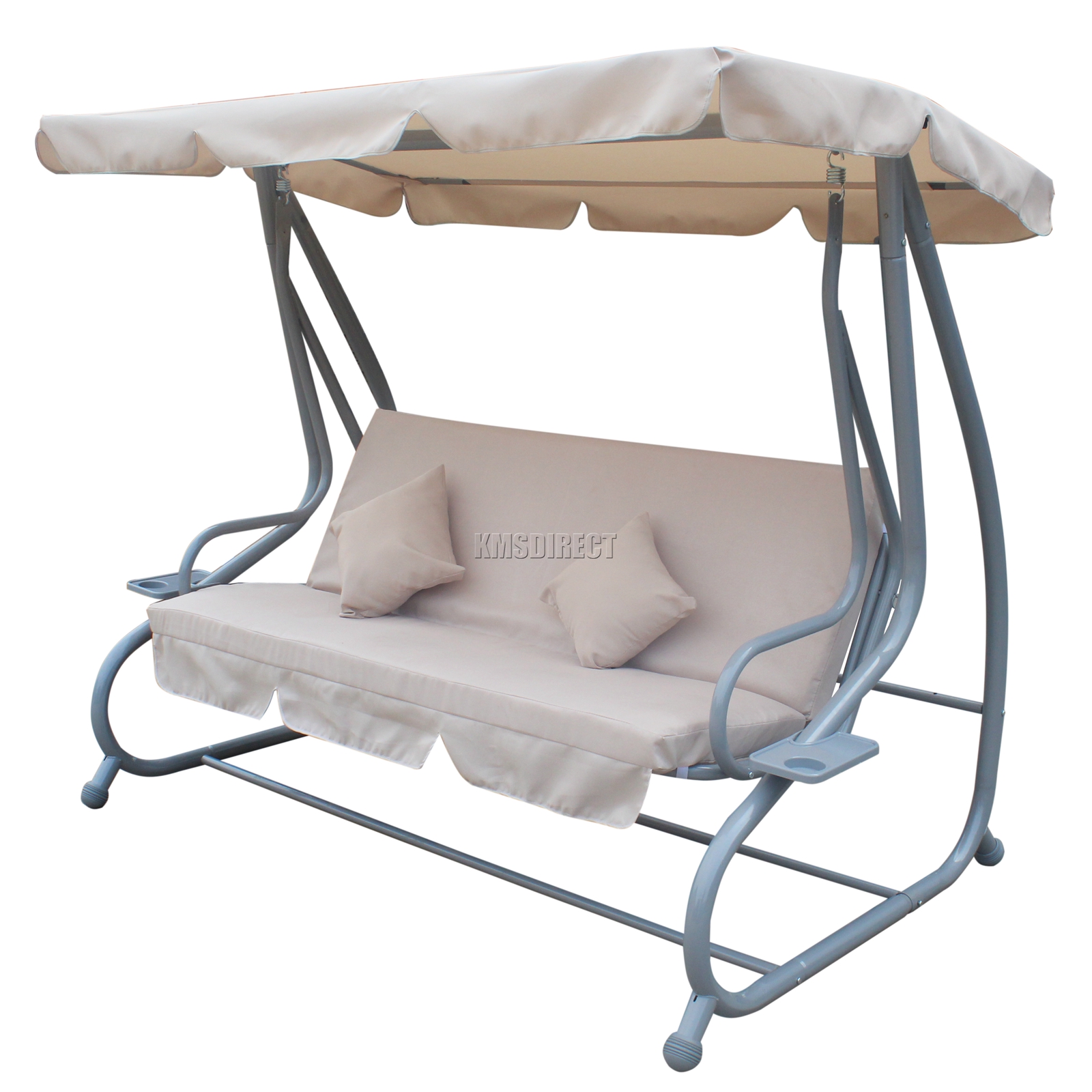 FoxHunter FHSC05 Garden Swing Hammock 3 Seater Chair Bench Bed Outdoor