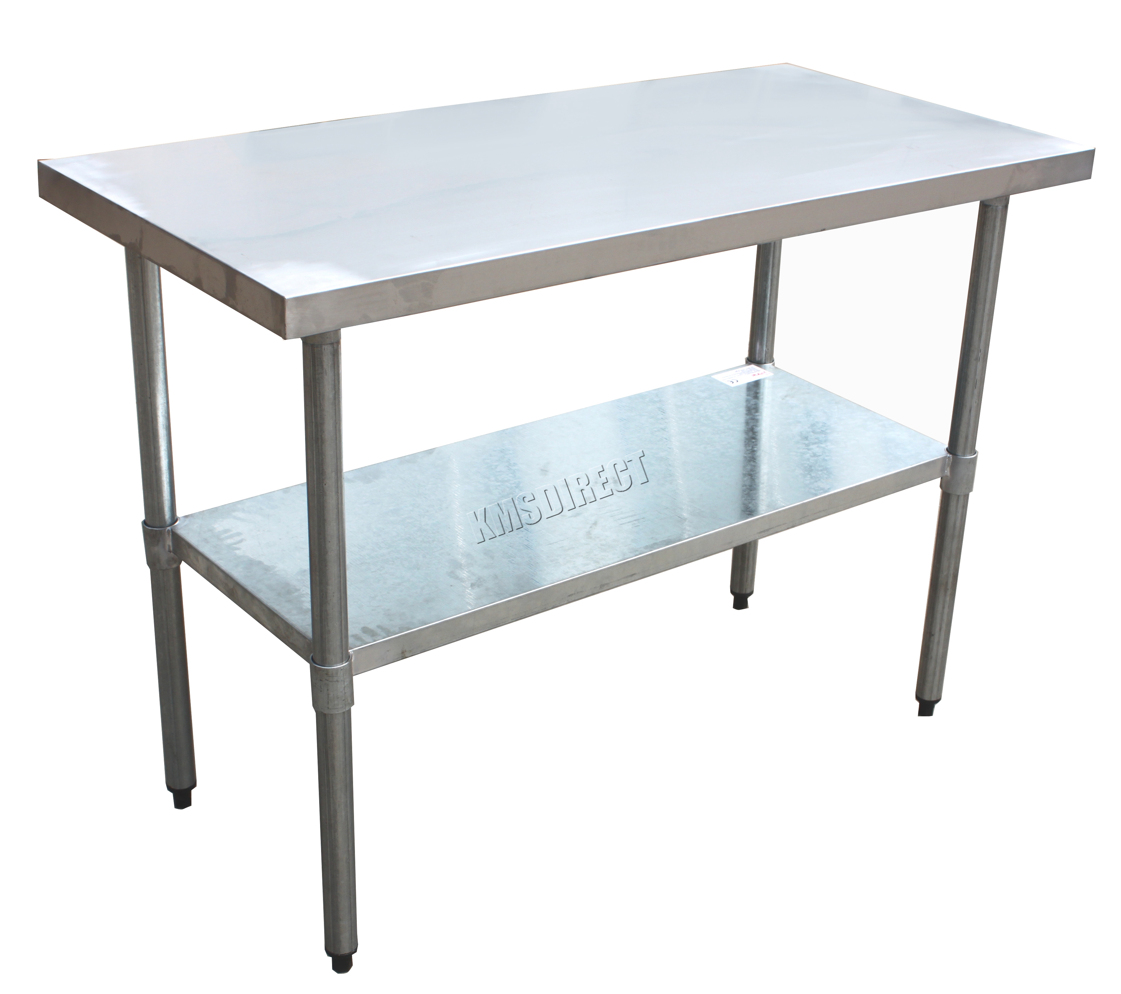 FoxHunter Stainless Steel Commercial Catering Table Work Bench Kitchen 2FT X 4FT