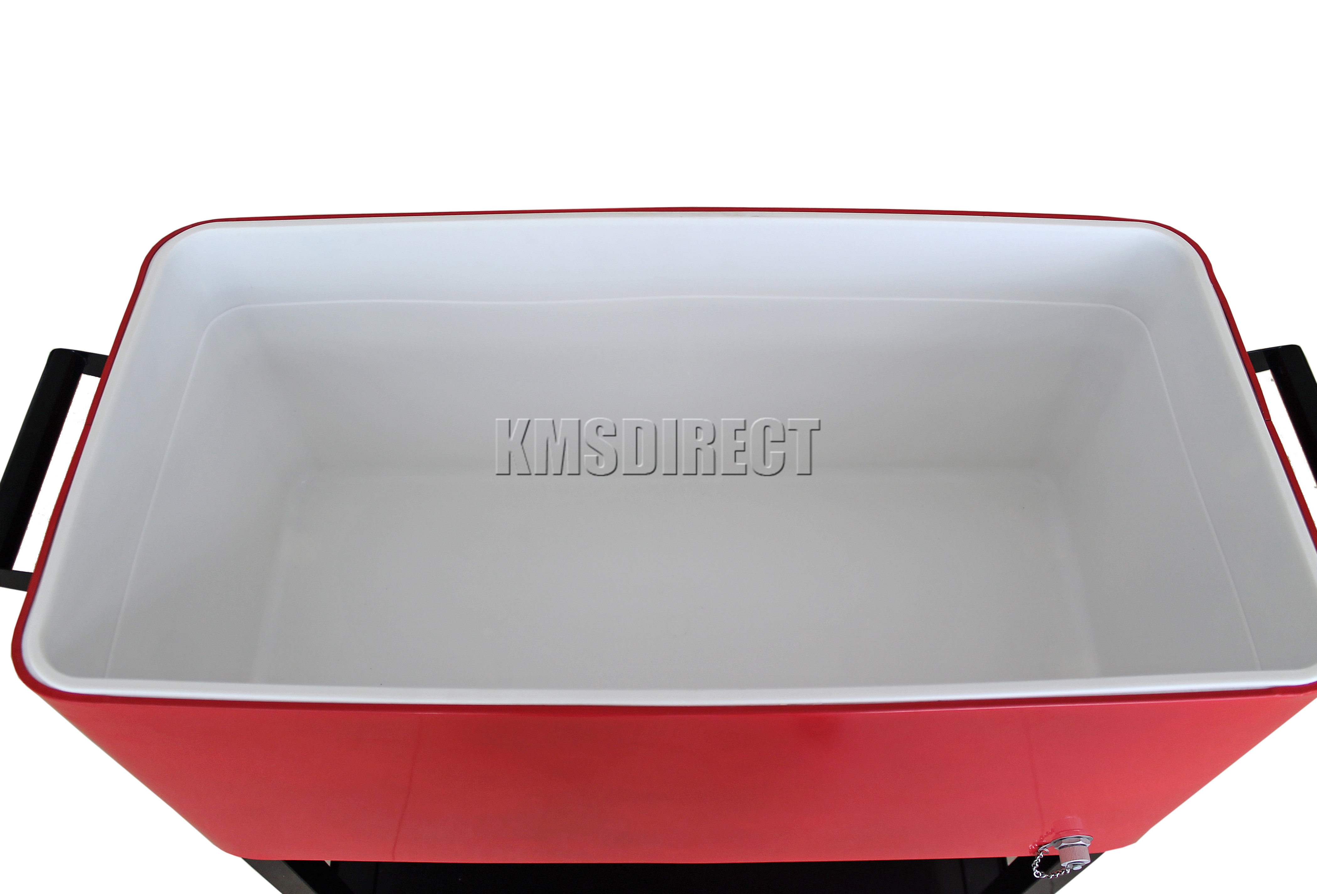 Foxhunter Patio Deck Ice Cooler Rolling Cart Outdoor 65 Quart Red Sentinel Foxhunter Patio Deck Ice Cooler Rolling Cart Outdoor 65 Quart Red Home Party New