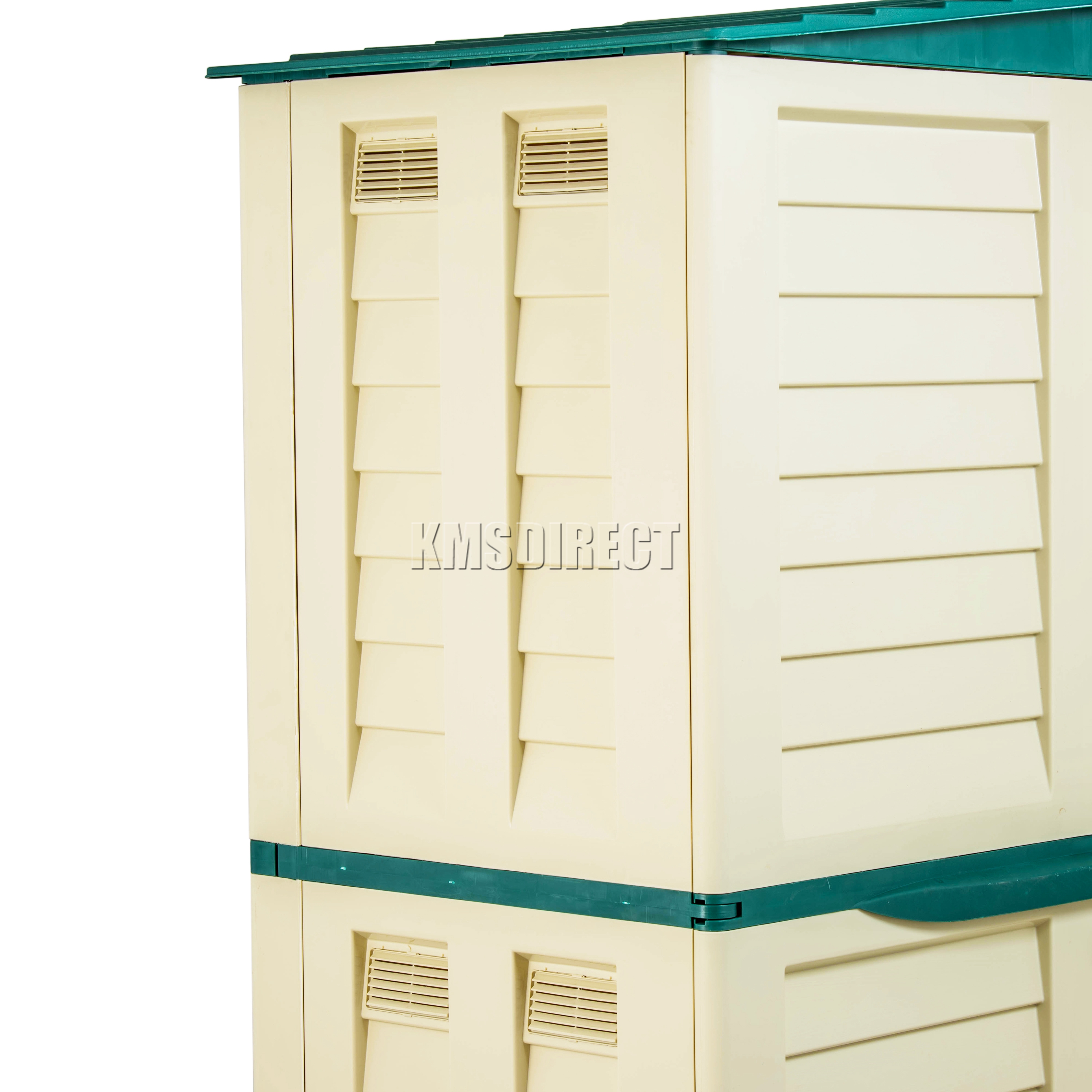 Starplast Outdoor Plastic Garden Tall Shed Box Storage Unit 5FT x 3FT