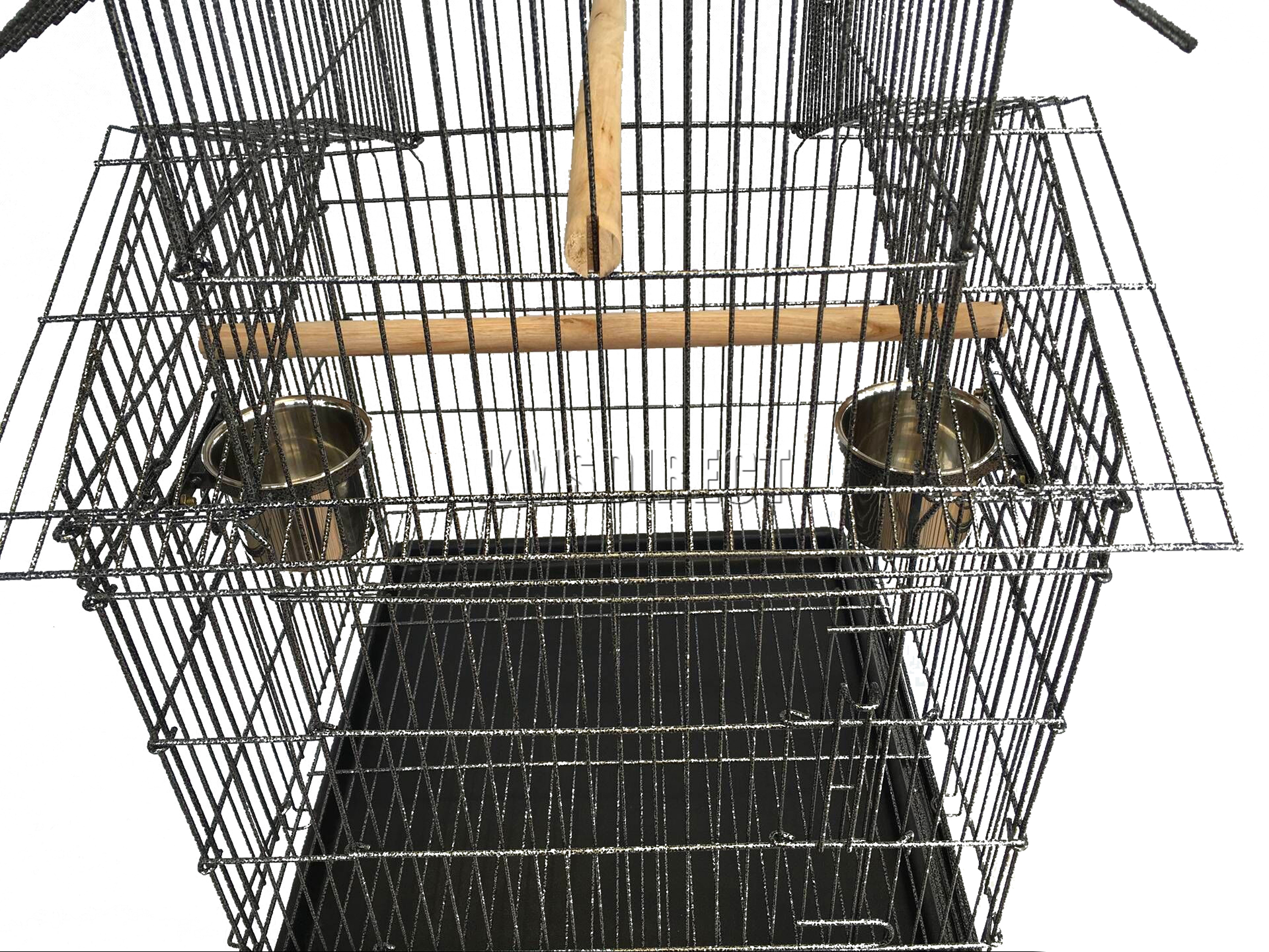 FoxHunter Large Metal Bird Cage With Stand Aviary Parrot Budgie Canary