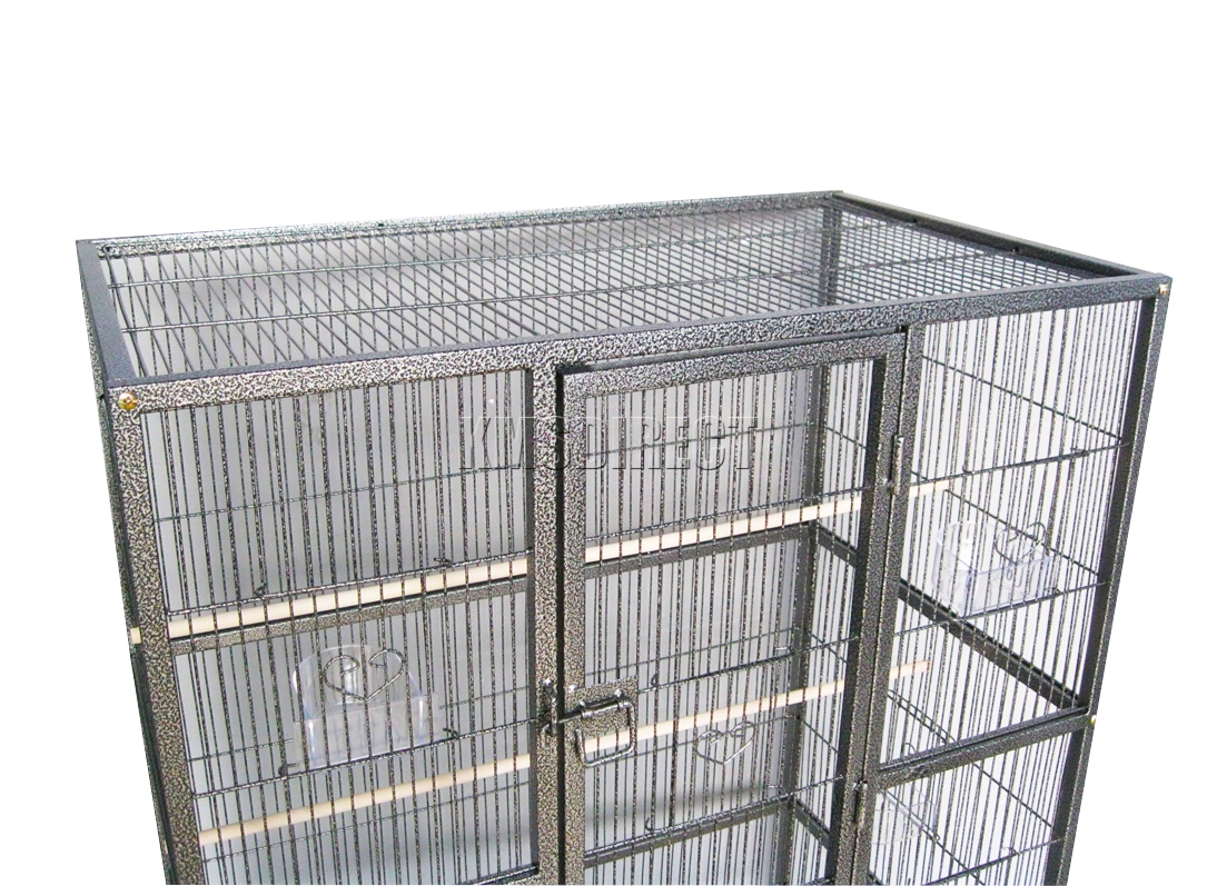 FoxHunter Large Metal Bird Cage With Stand Aviary Parrot Budgie Canary