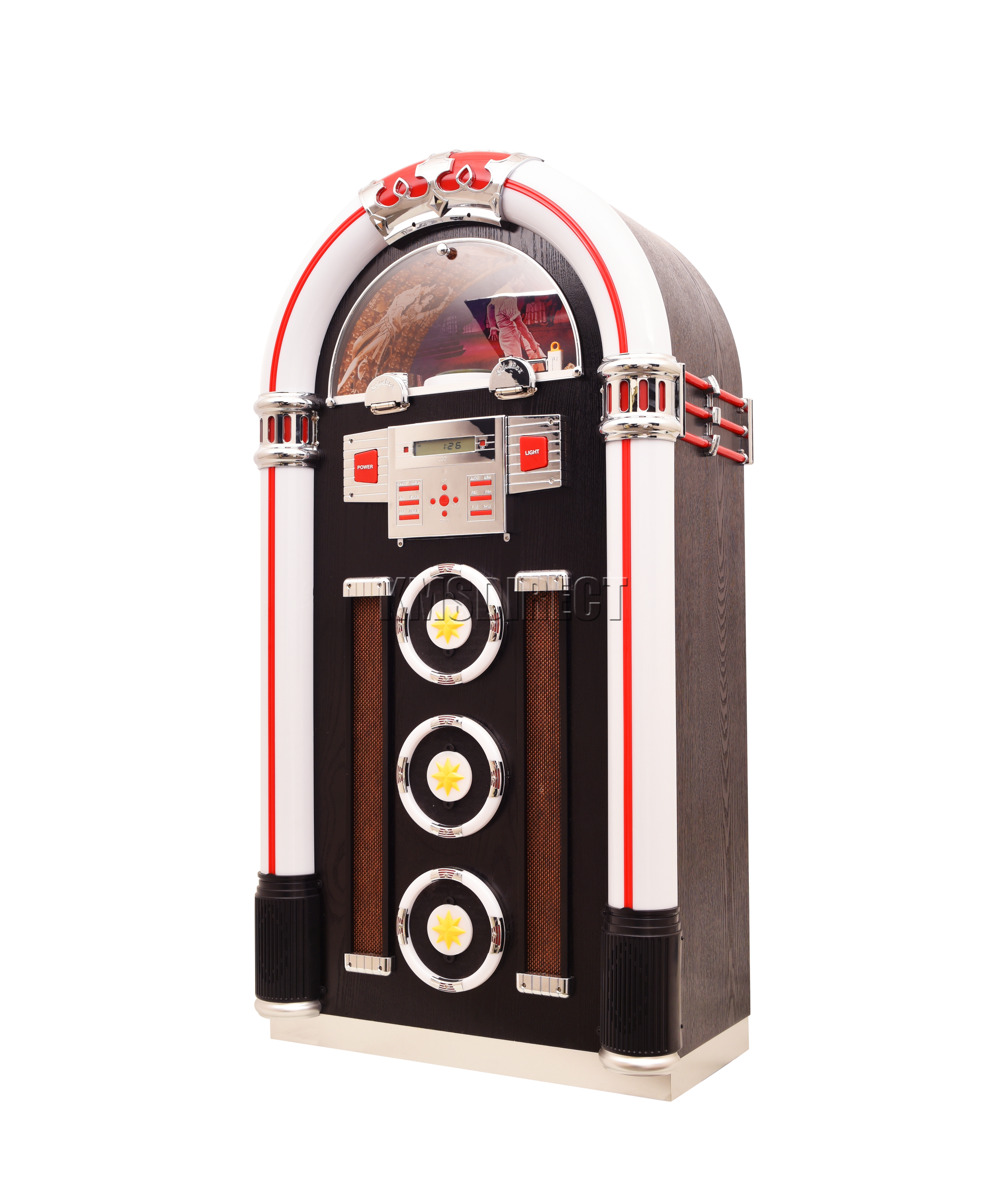 FoxHunter Jukebox Stereo MP3 CD Player USB FM Radio Bluetooth Full Size