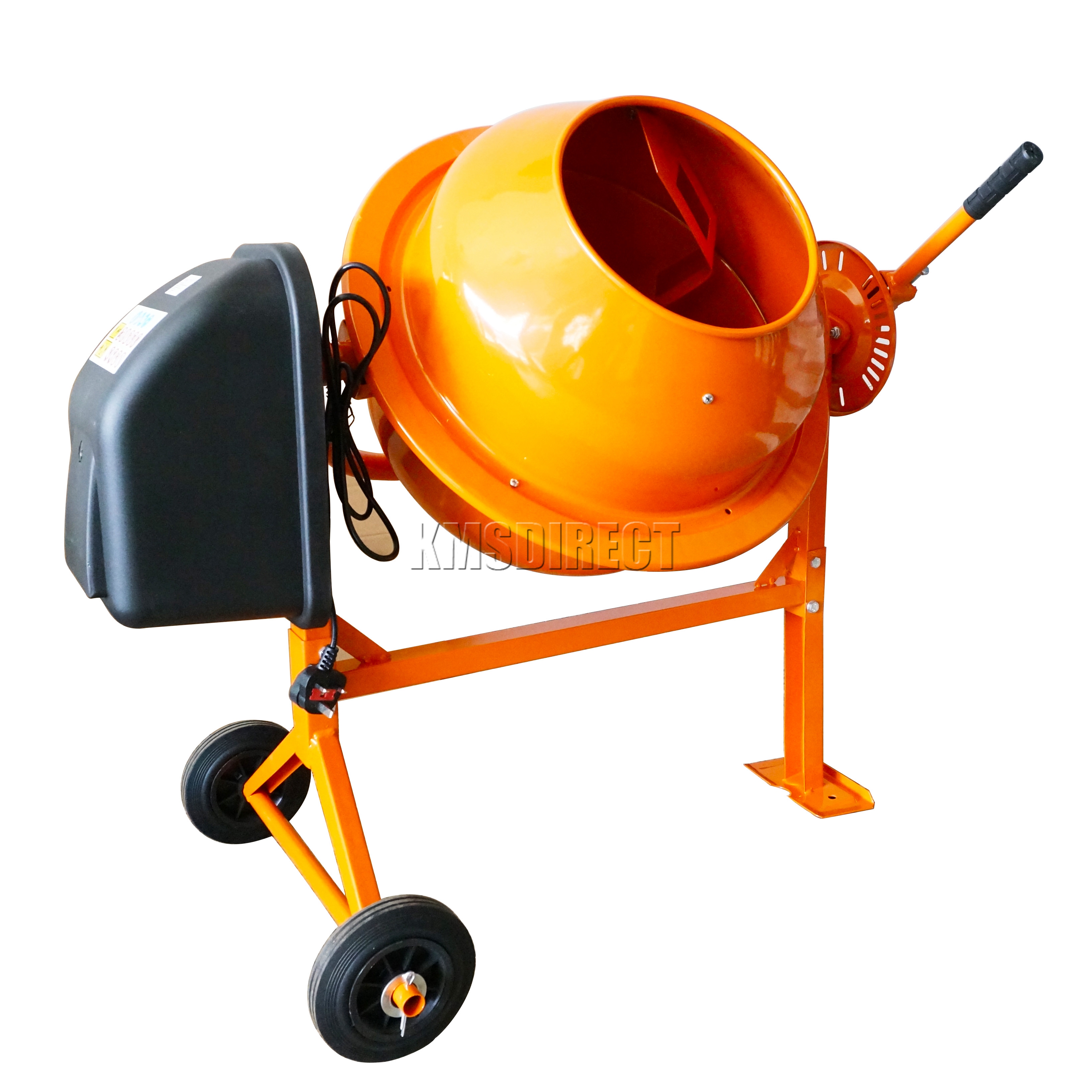FoxHunter 250W 70L Drum Portable Electric Concrete Cement Mixer Mortar Plaster