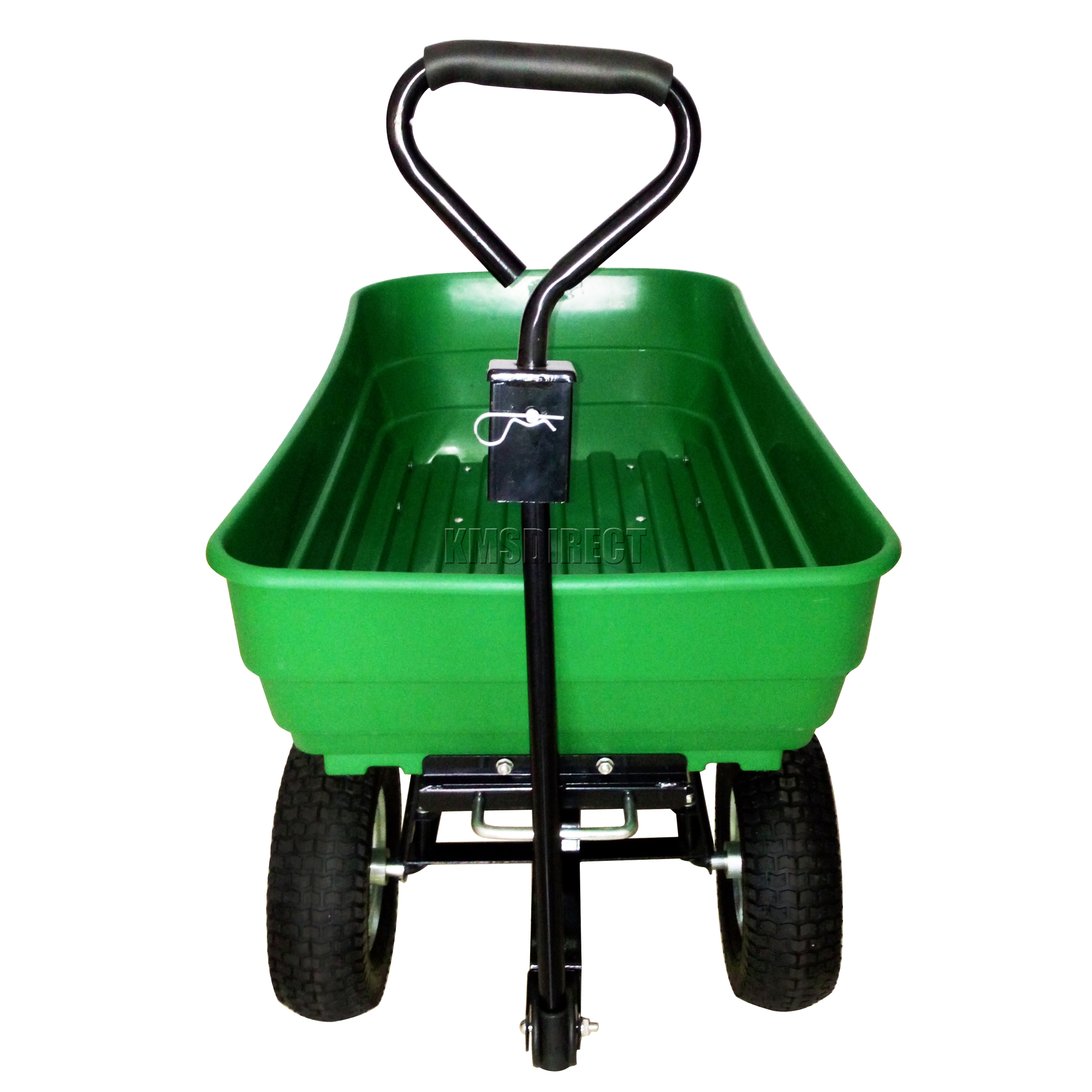 FoxHunter Heavy Duty Garden Dump Truck Tipping Trailer Trolley Cart