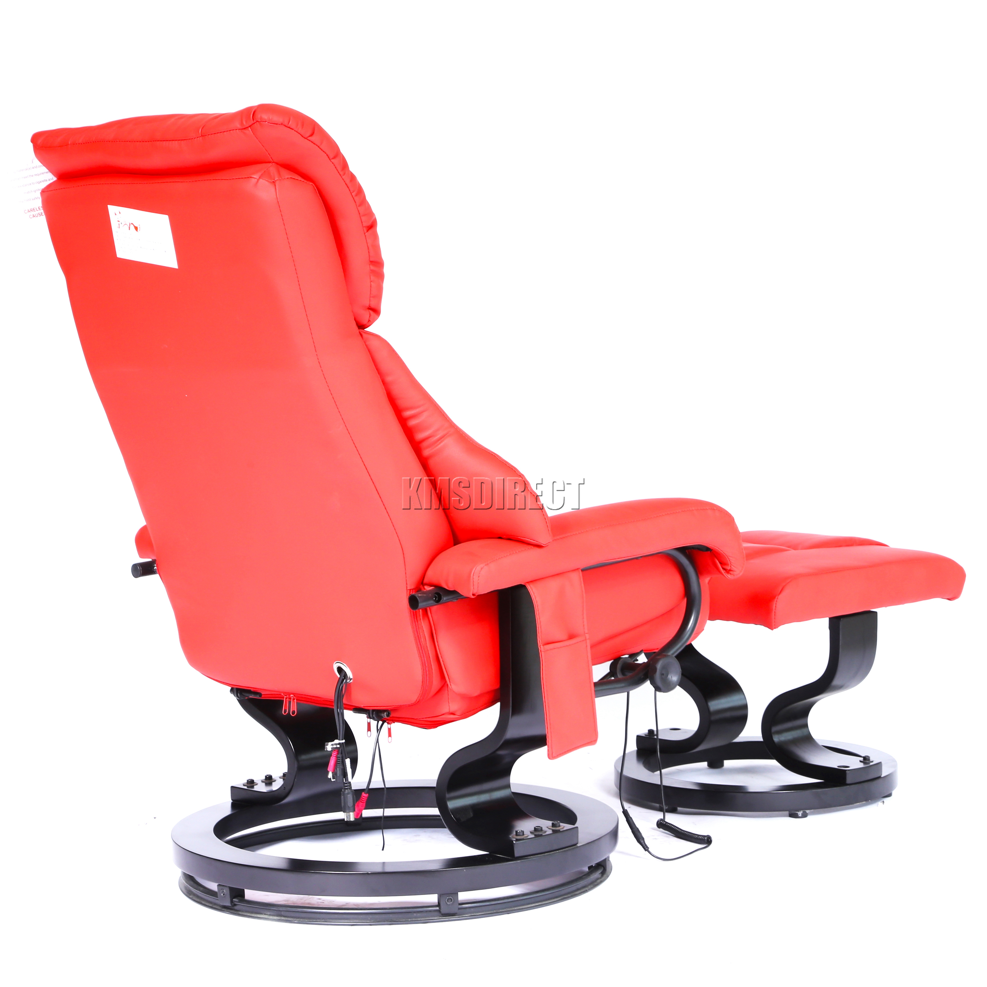 FoxHunter Faux Leather Massage Chair Recliner Sofa Armchair With